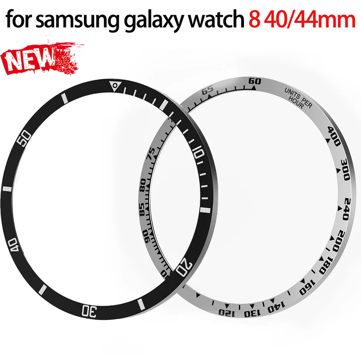 Für Samsung Galaxy Watch 8 40/44 mm Lünette Ring Uhr Dekoration Sport Metall Edelstahl Schutz für Samsung Watch 8