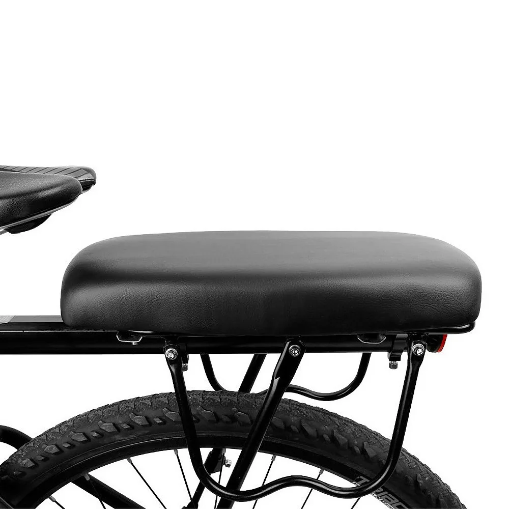 

Прочное заднее сиденье для велосипеда из искусственной кожи, утолщенное, с креплением на винтах, мягкое, для комфортных поездок