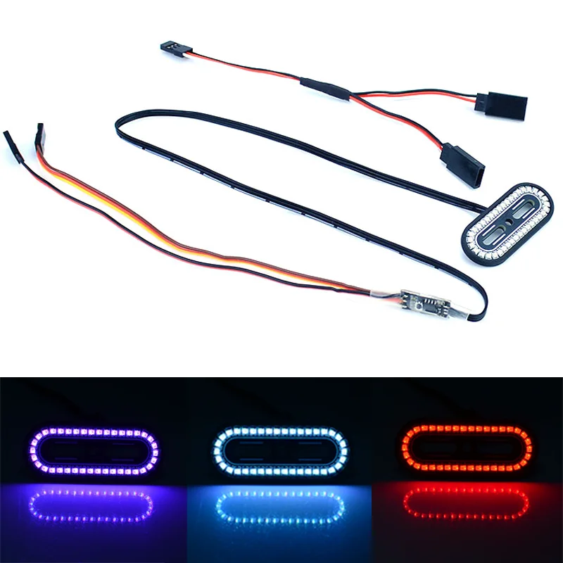 RC Car Multiple Modes Flash Tail Light for RC Traxxas Axial ARRMA MJXRC FMS YIKONG LOSI UDR Trx4 Scx10 Drift Car DIY