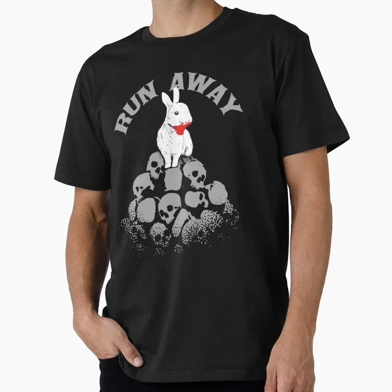 killer with rabbit RUN AWAY movie 90s Funny Monty Python Gift T-shirt British Comedy Graphic clothes US size Tops S-6XL