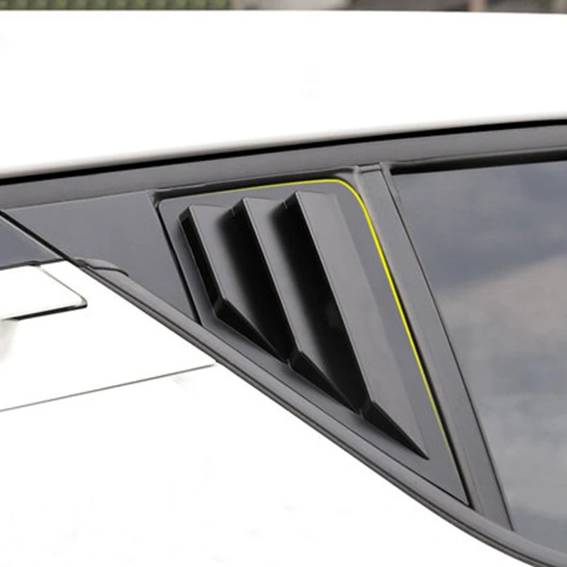 2Pcs Car Rear Windows Cover Sticker Window Triangle Shutters Trim for Toyota C-HR CHR C HR 2016 - 2022 Car Accessories Car Decal