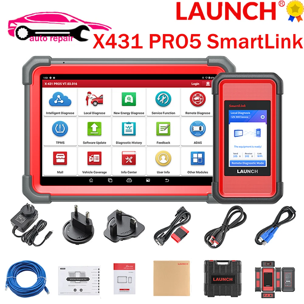 

2024 Newest Launch X431 PRO5 SmartLink Car Diagnostic Tools J2534 Programming Auto OBD2 Scanner Automotive Tool pk X-431 V+ PRO3