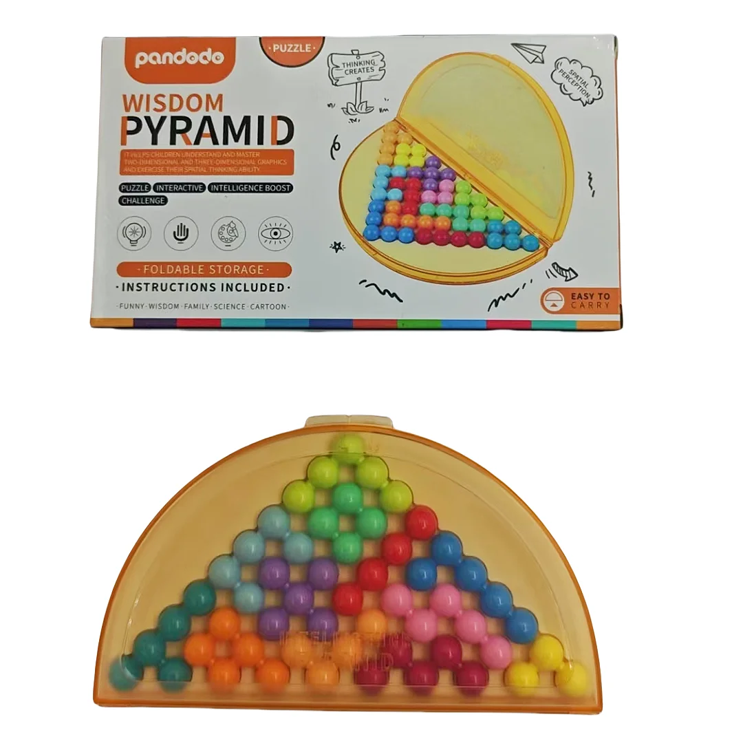 

Smart Pyramid, Foldable Storage Puzzle, Interactive Puzzle, Spatial Thinking Training Board Game, Family Party Game, Gift