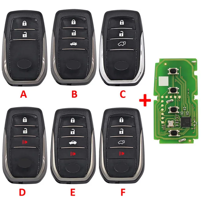 XSTO01EN Xhorse VVDI Chiave Intelligente Universale per Toyota XM38 per Lexus XM38 4D 8A 4A All in One Lexus Toyota Smart Key Shell