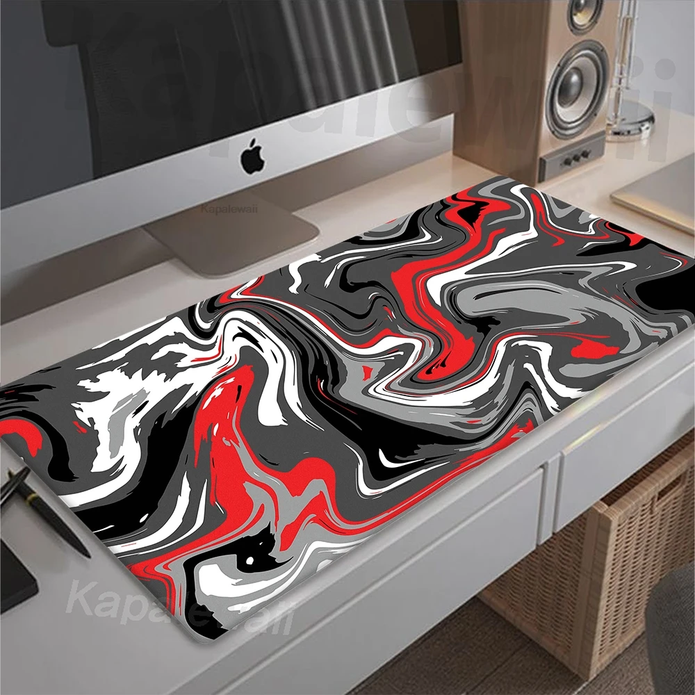 

Large Gaming Mousepad Non-Slip Game Mouse Pad Locking Edge Mouse Mat Gamer Speed Desk Mat 800x300mm Strata Liquid Desk Mat