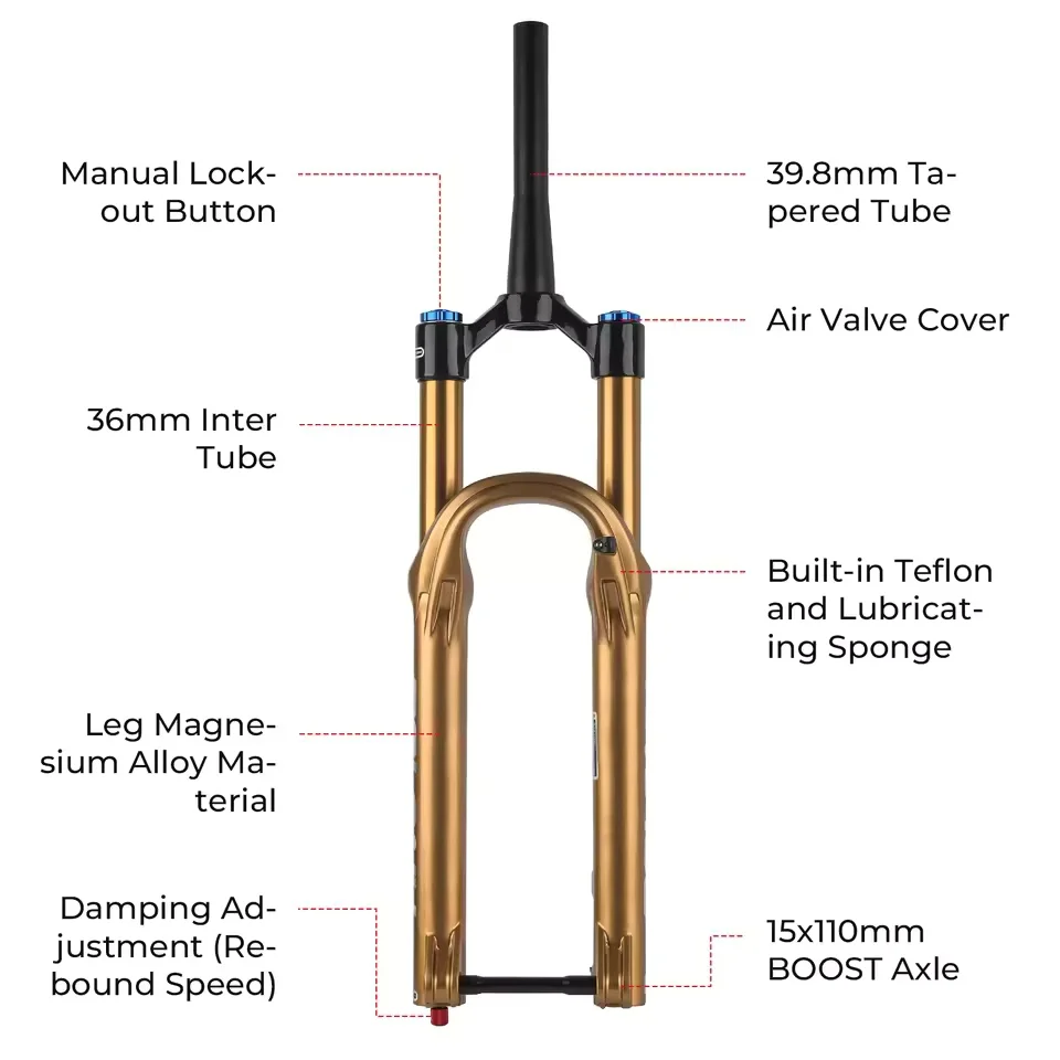 BOLANY MTB Boost Air Fork 27.5