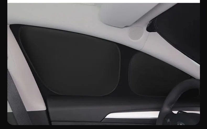 Für Tesla Model Y L 2026 Sonnenschutz für Vorder- und Hinterseitenfenster, YL Windschutzscheiben-Sonnenschutz, Outdoor-Camping-Privatsphären-Zubehör – Detail 3
