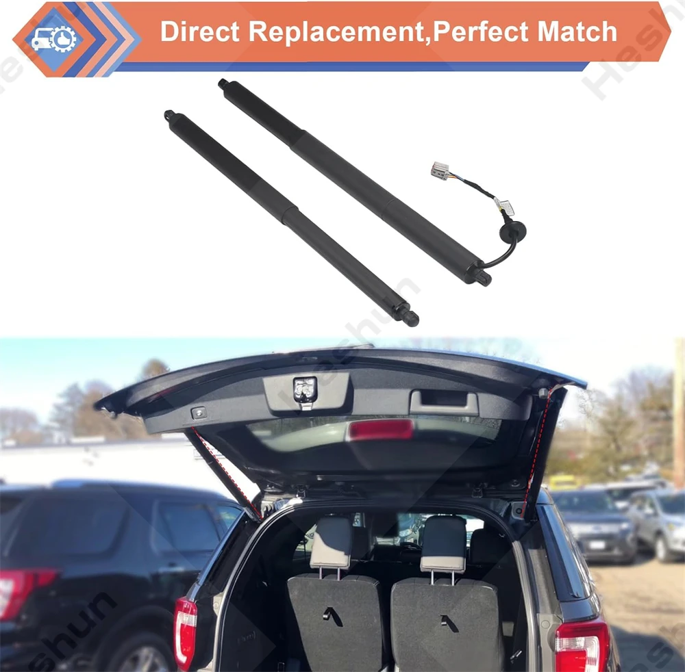 Pair Rear Trunk Liftgate Power Hatch Lift Support Opener For 2016-2019 Ford Explorer Electric Tailgate Gas Struts GB5Z14B351A