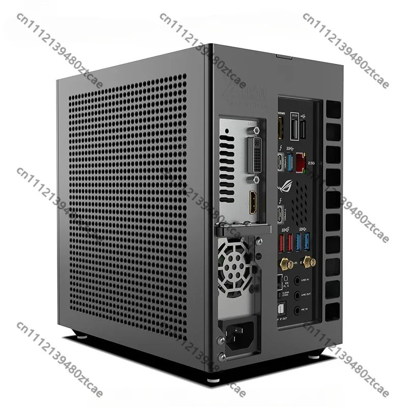 Mini ITX Chassis 5.38L Dual-Slot Half-Height Single-Display 1U Power Supply Desktop PC Case