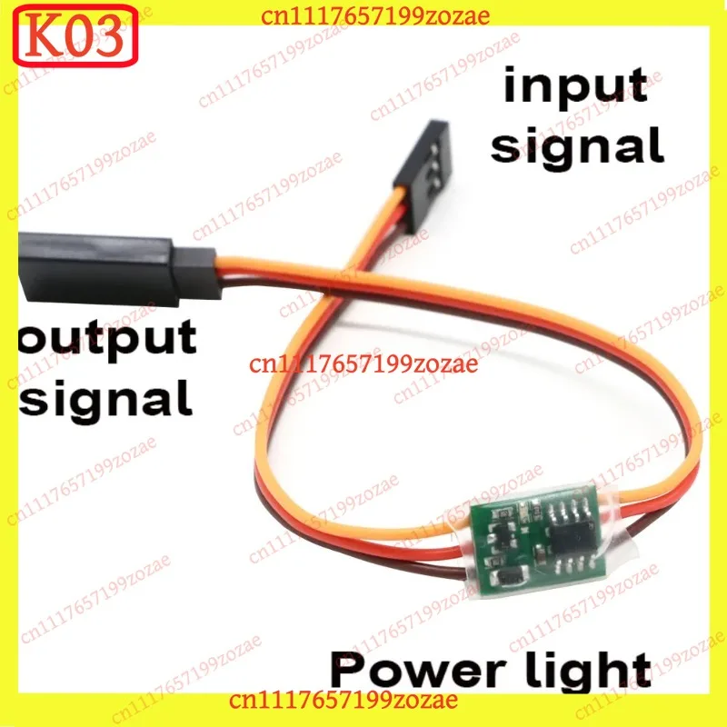 k03 PPM PWM Servo Signal Amplifier 90 to 180 Degree Angle Expander 3V-16V Extension Cable For RC Racing Drone DIY Parts