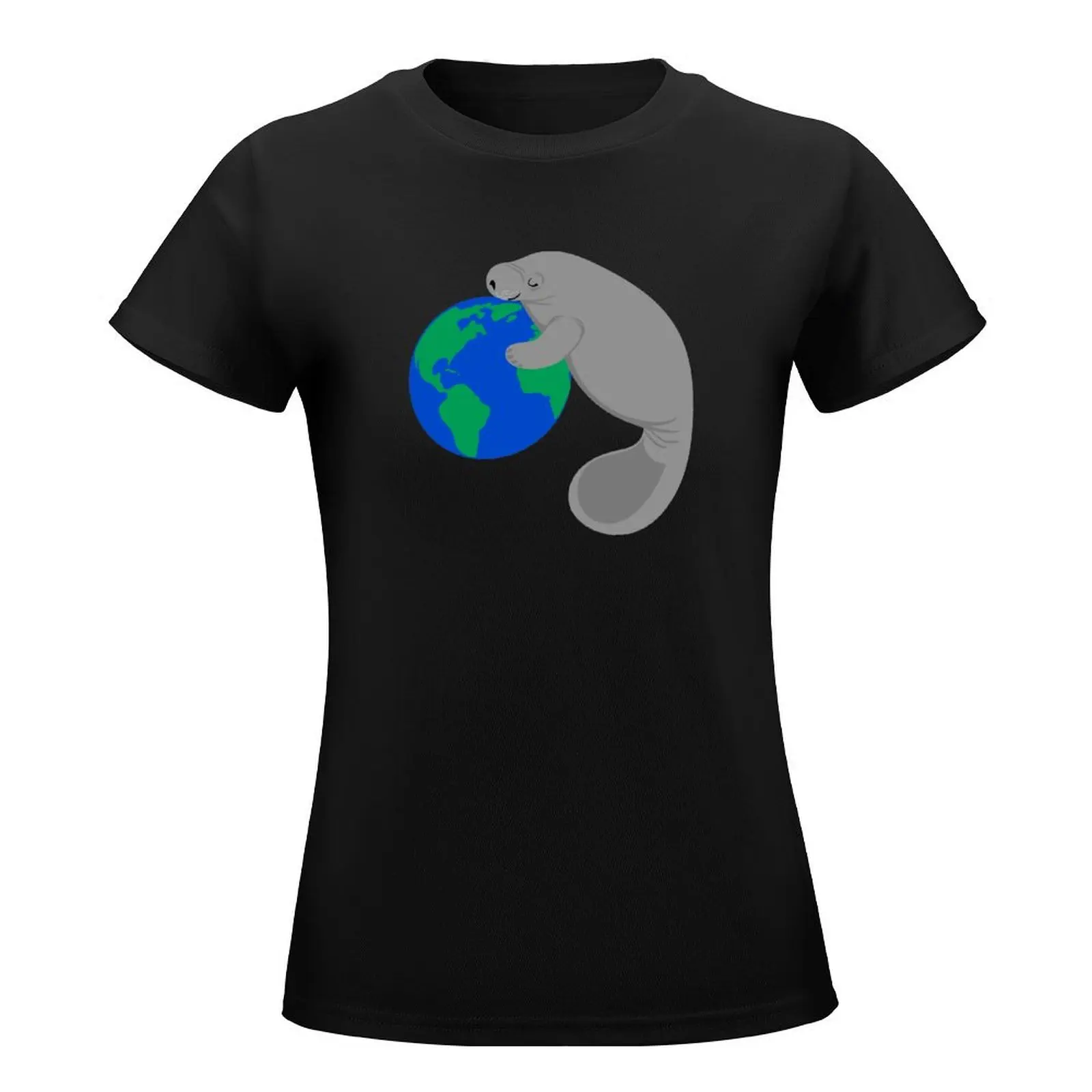 Earth Day Manatee T-Shirt cute clothes shirts graphic tees Women's t-shirt