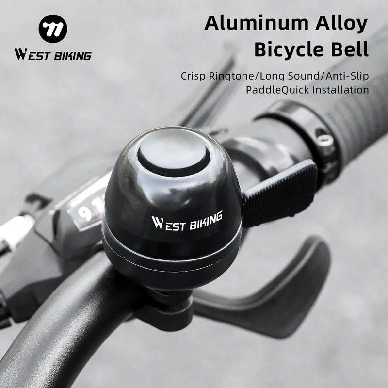 

WEST BIKING Bicycle Bell Aluminum Alloy Waterproof Portable Cycling Bell Vintage Ultralight Ring MTB Road Bike Horn Cycling Bell