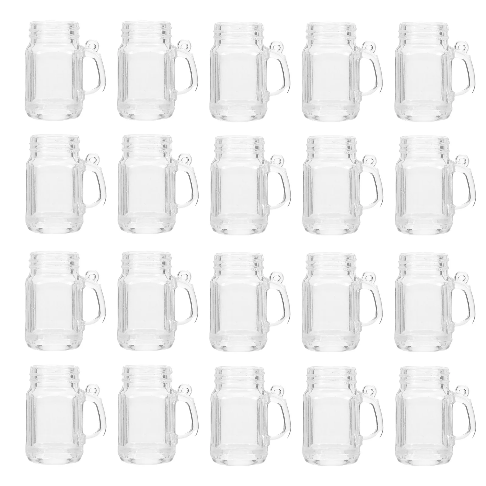 

20Sets Miniature Mug Decorations for Home and DIY Accessories Gifts Miniature Cup Mini Coffee Cup Keychain Mini Cups