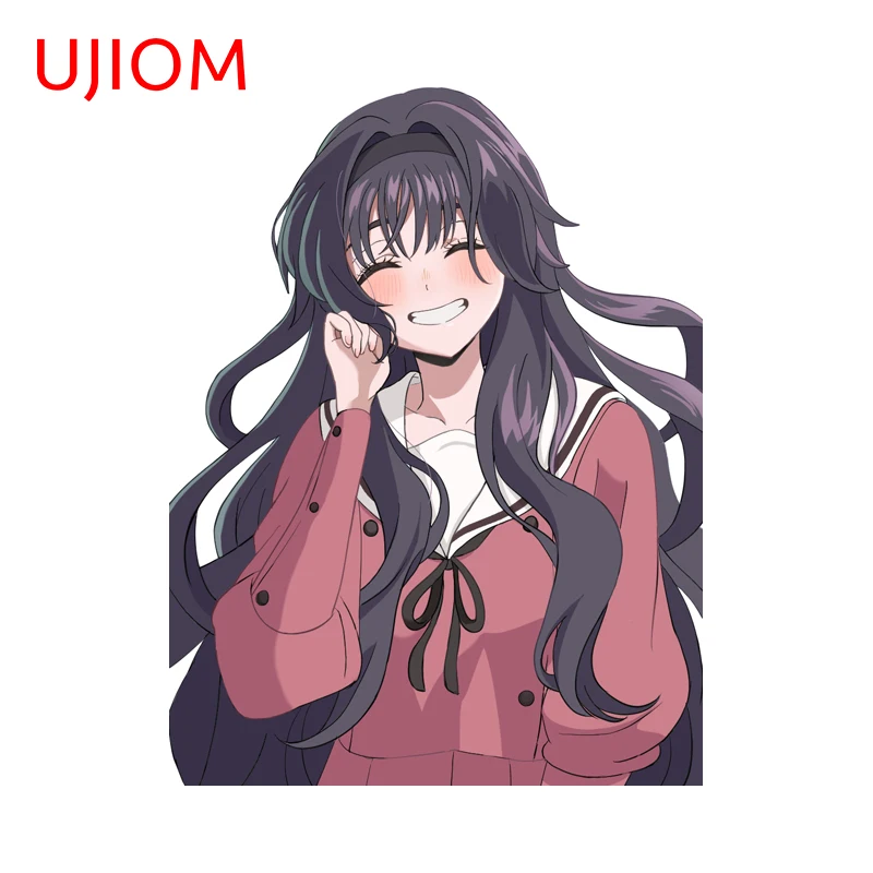 UJIOM يبتسم كاوروكو واغوري الحلو Waifu الجدار ملصق مسلية الدخان العادم نافذة الشارات الإبداعية مسلية خلفيات ديكور