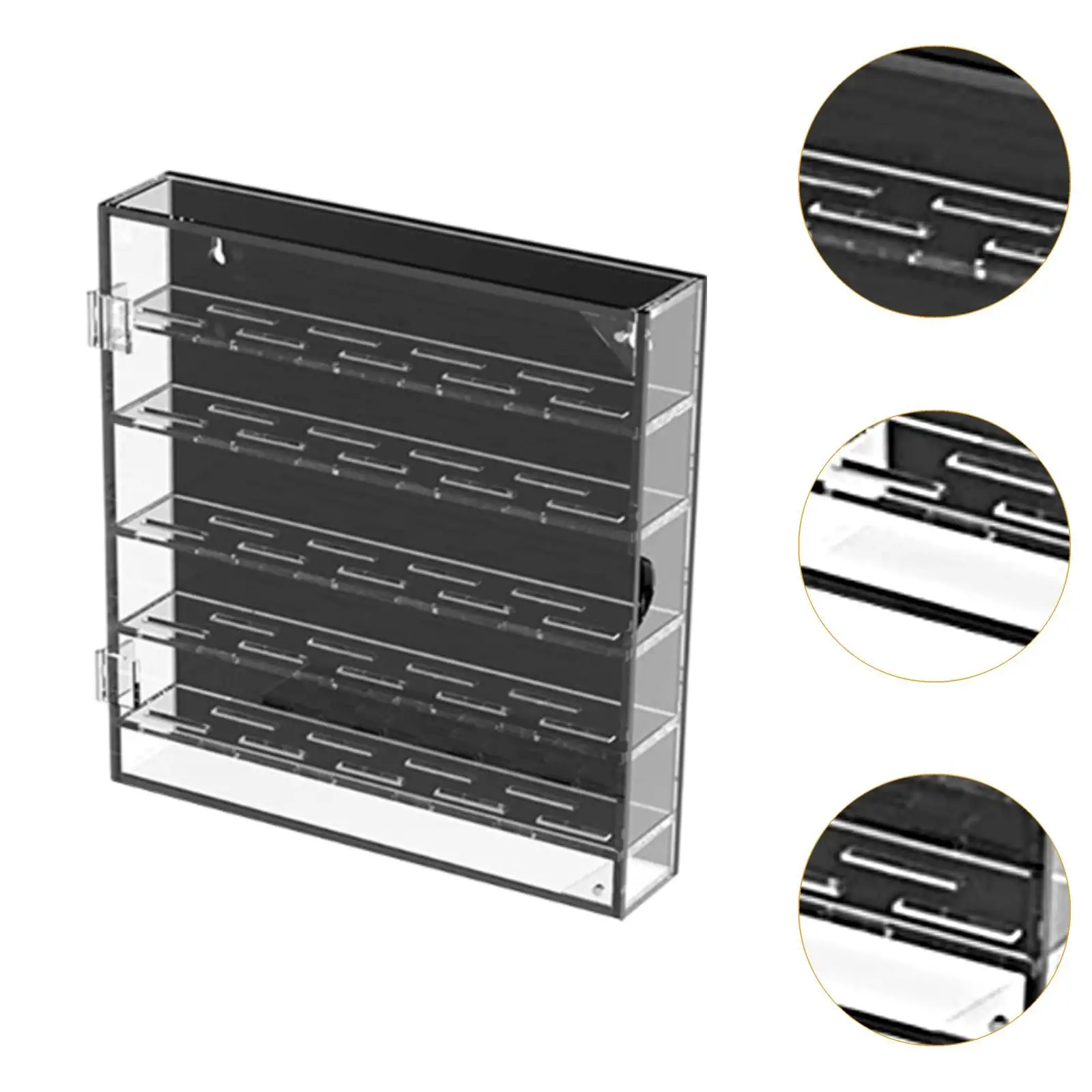 Acrylic Collectible Specie Display Box Multi Layer Wall Case Badge Brooch Medal Holder for Exhibition Organizer