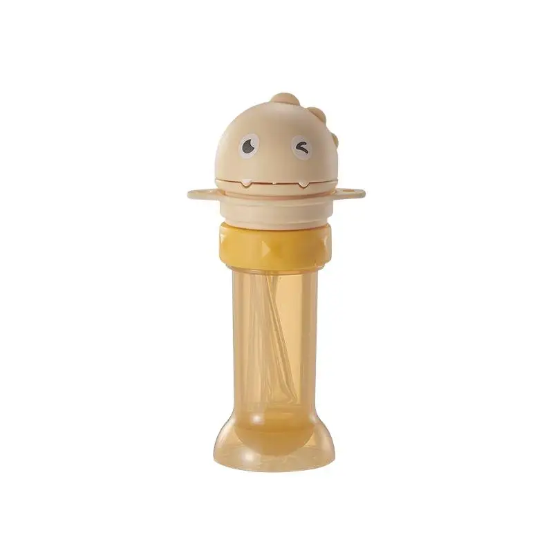 2 tapas de pajita para botella de agua mineral con cabezal convertidor, pajita infantil de dinosaurio para el hogar, pajita antiasfixia para bebé