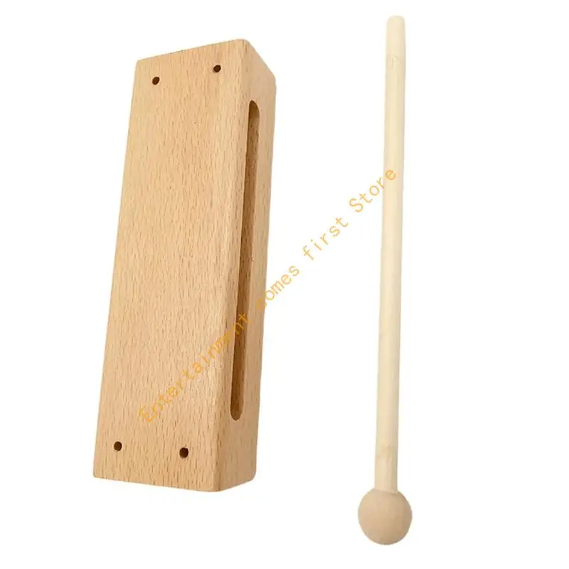 Beech Handheld Percussion Tool Instrument for Music Class Rhythm Practice 55KD