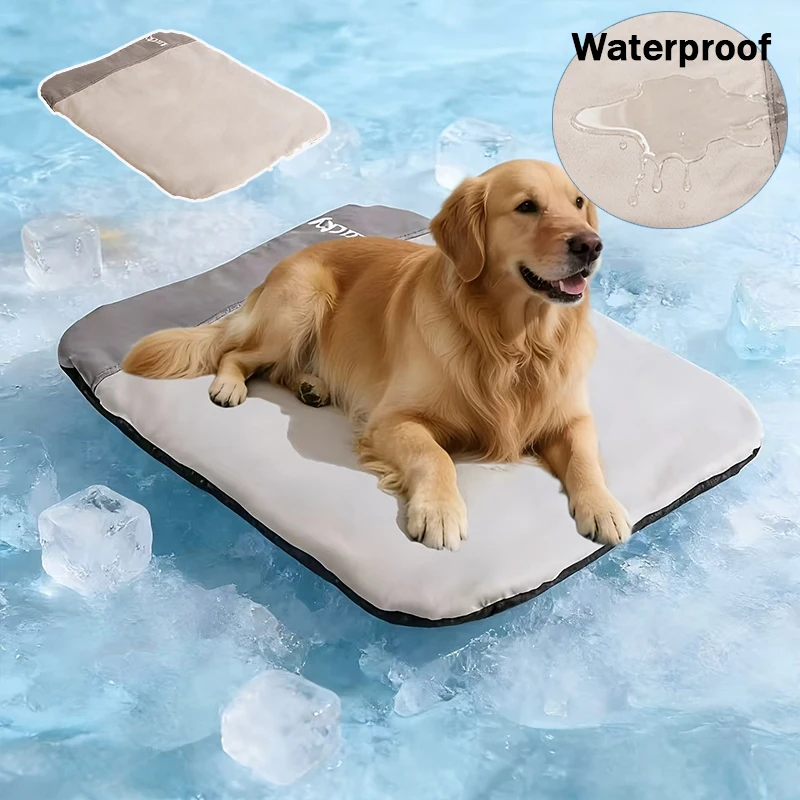 

Extra Large Luxury Synthetic Leather Dog Mat,Waterproof Pet Bed,AllSeason Cooling Cushion Sleeping Pad ForSmall Medium Dogs&Cats
