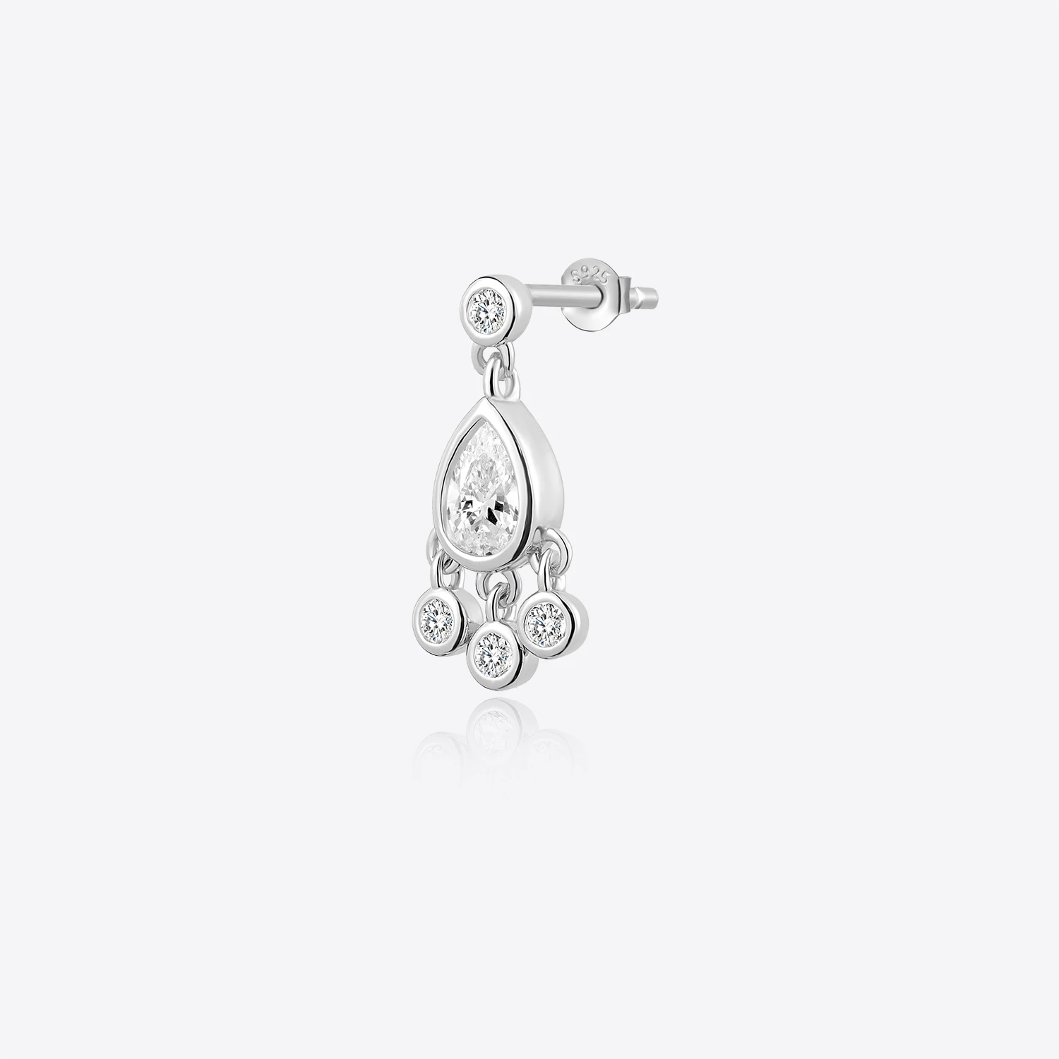 VEWANT Women 925 Sterling Silver Pear Drop CZ Zircon Earring Luxury Fine Jewelry 2023 Wedding  Crystal Jewels