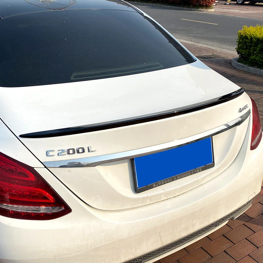 

Для Mercedes Benz C Class W205 C180 C200 C250 C300 C450 C43 C63 2015-2019 AMG Style Задняя крышка багажника Автомобильное крыло Ducktail Lip Spoiler