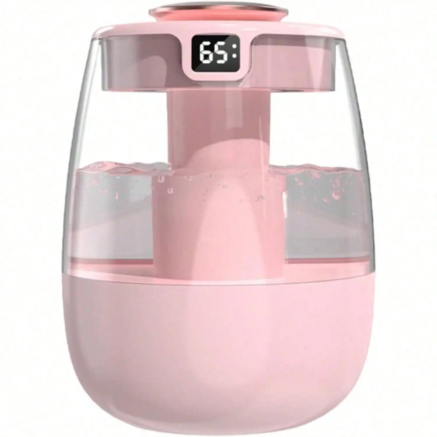 Double Spray Humidifier,1L Silent USB Digital Display Humidifier With 2 Mist Modes & Night Light For Car Office Home Room
