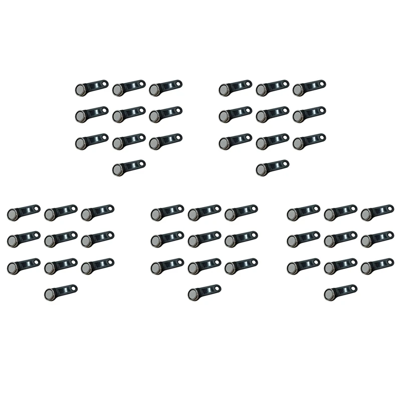 50Pcs DS1990A-F5 TM Card Ibutton Tag With Wall-Mounted Black