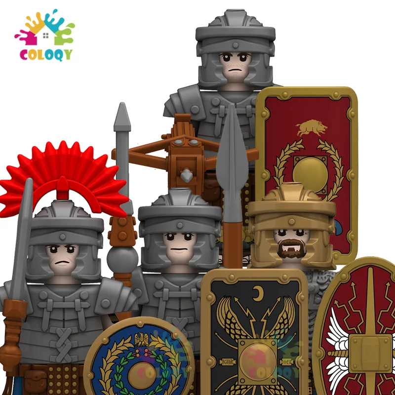 

Kids Toys Medieval Knights Building Blocks Roman Infantry Armor Guard Warriors Mini Action Figures Toys For Kids Christmas Gifts