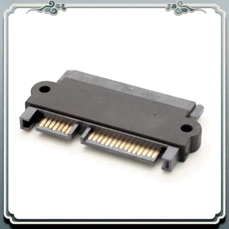 Premium 2X SATA 22P 7 + 15 Male To SATA 22Pin Female Convertor Adapter