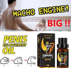 Penies Enlargement Oil Original Permanent Penis Growth Thickening Oil Enlarge For Men Enhance Dick Erection Big Cock Massage Oil