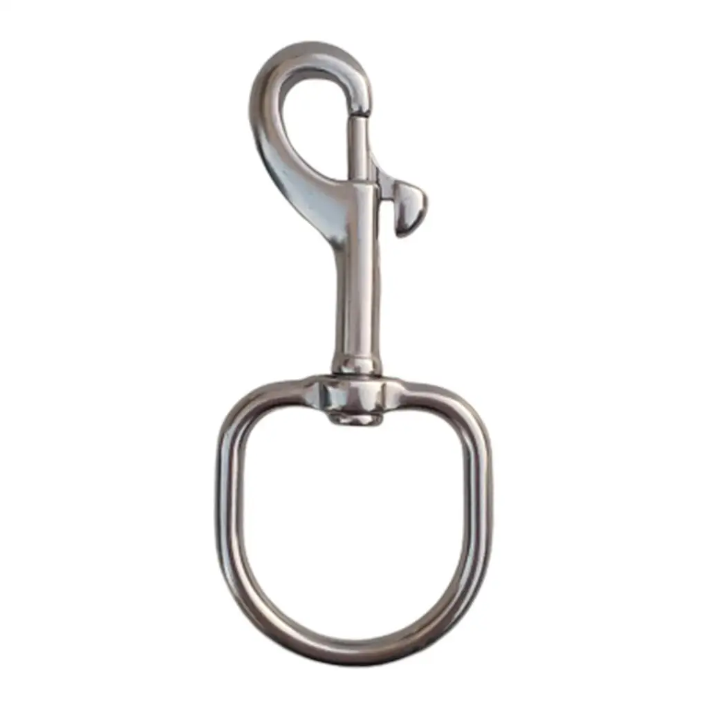 Stainless Steel Swivel Eye Bolt Snap Hook Marine Grade Single Ended Diving Clips for Scuba Diving Camera Strap/Keychains