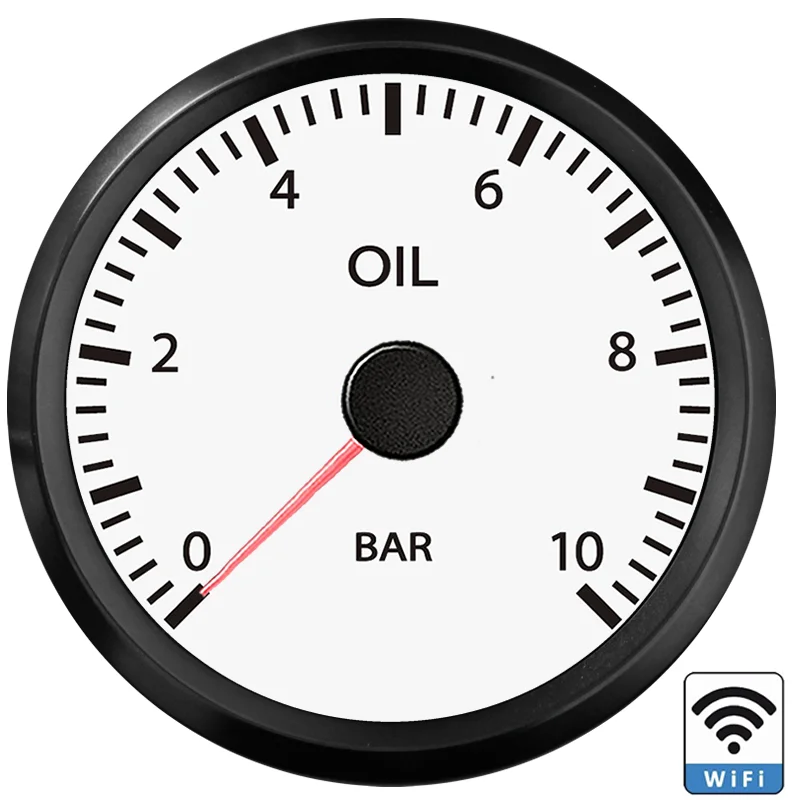 A 52mm WiFi obrotomierz ciśnienie oleju miernik temperatury wody programowalny miernik dla łódź morska samochód ciężarówka 9-32V miernik poziomu