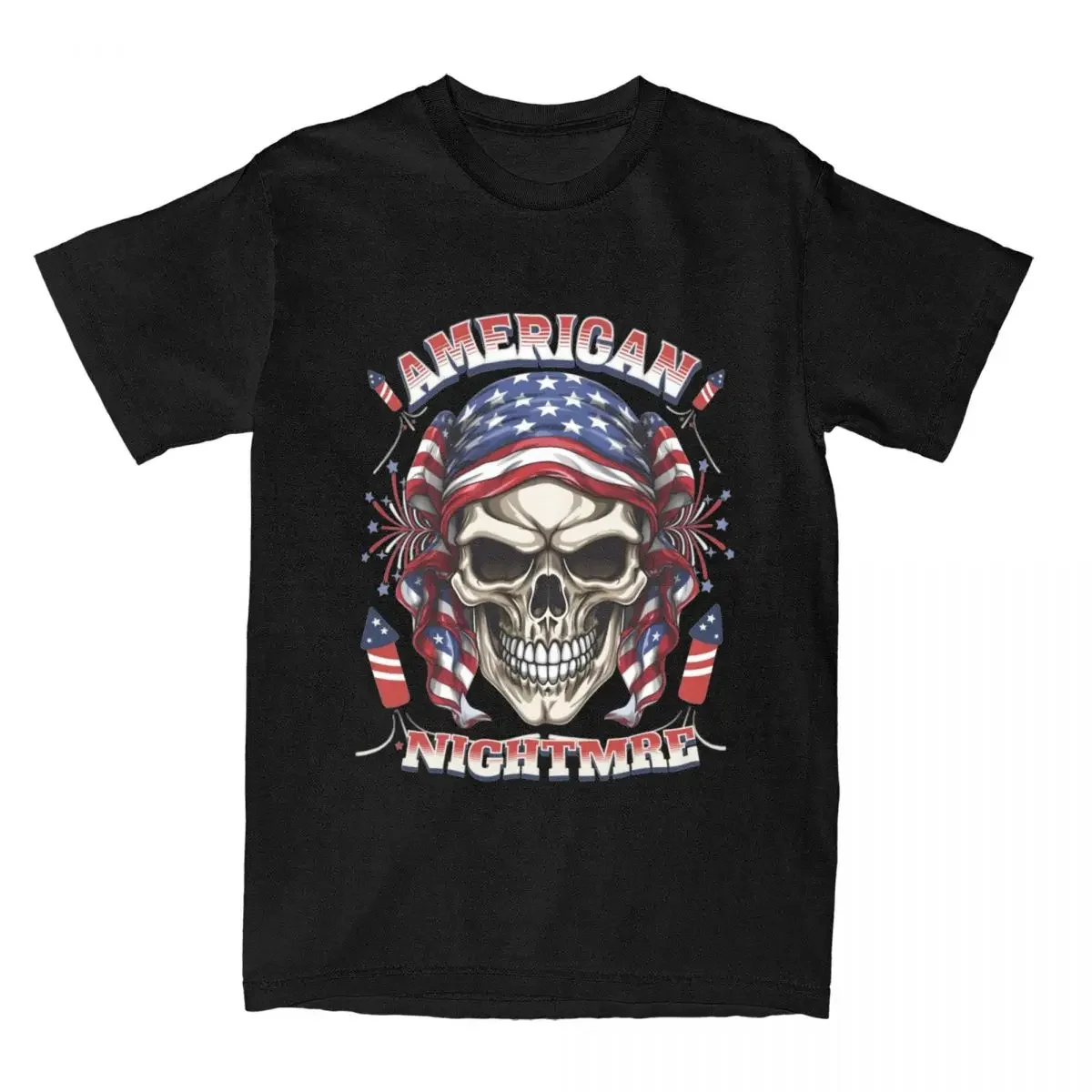 Unique Cody Rhodes T-Shirts for Men Round Neck Pure Cotton T Shirts The American Nightmare Short Sleeve Tees Printed Clothes