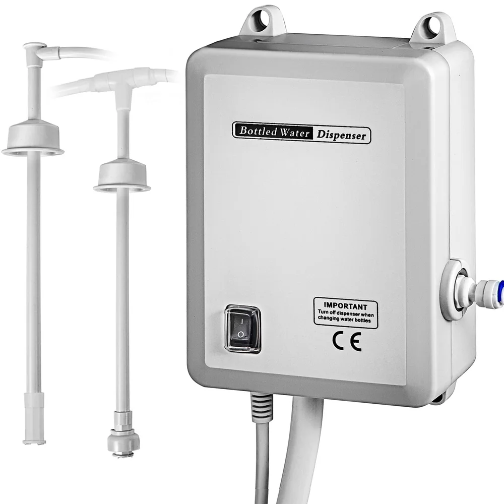 ボトル入りウォーターディスペンサーポンプ 20フィートホース 40PSI 1分あたり1ガロン 簡単取り付け 食品グレード 静かな動作 自動シャットオフ