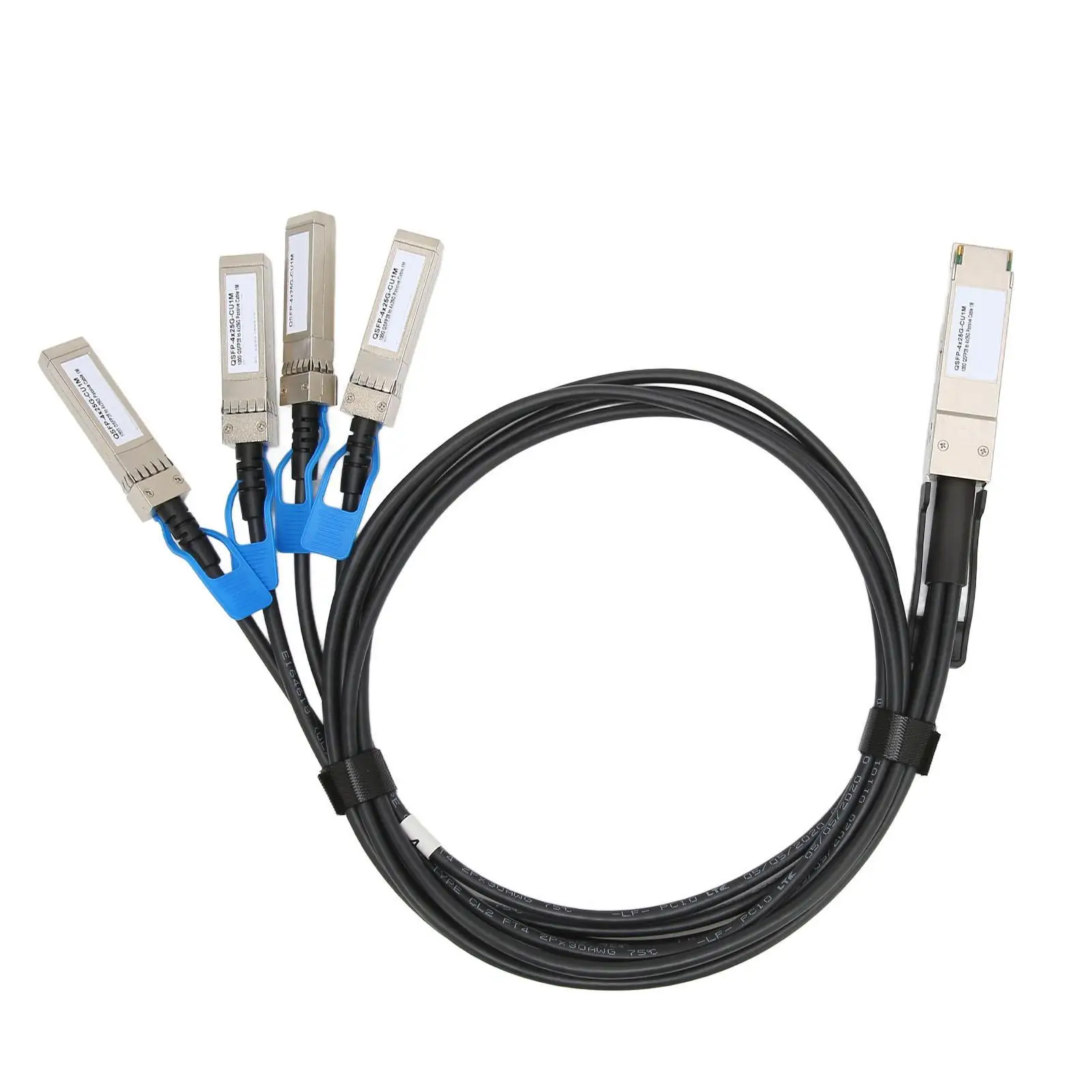 

100G QSFP28 to 4 SFP28 DAC Cable 1m Length, High Speed 100G Transmission for big Data Device - New Arrival