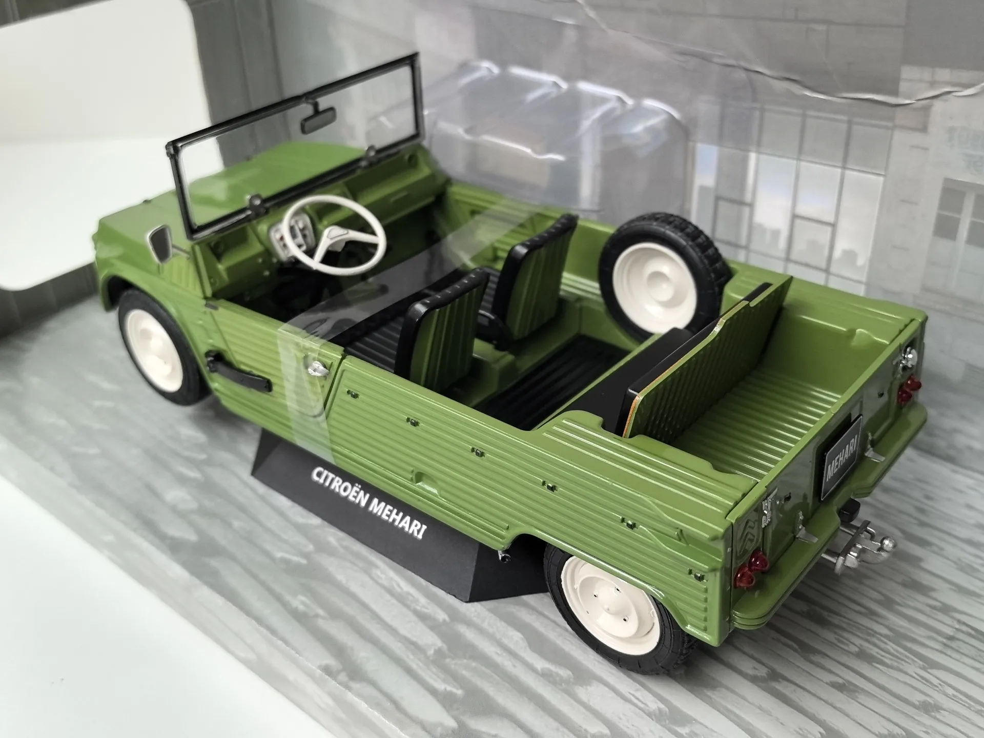 Diecast SOLIDO CITROEN MEHARI MK1 1969, Citroen-Legierungsautomodell im Maßstab 1:18, Sammlerspielzeug, Geschenk, Souvenir, Display-Ornament