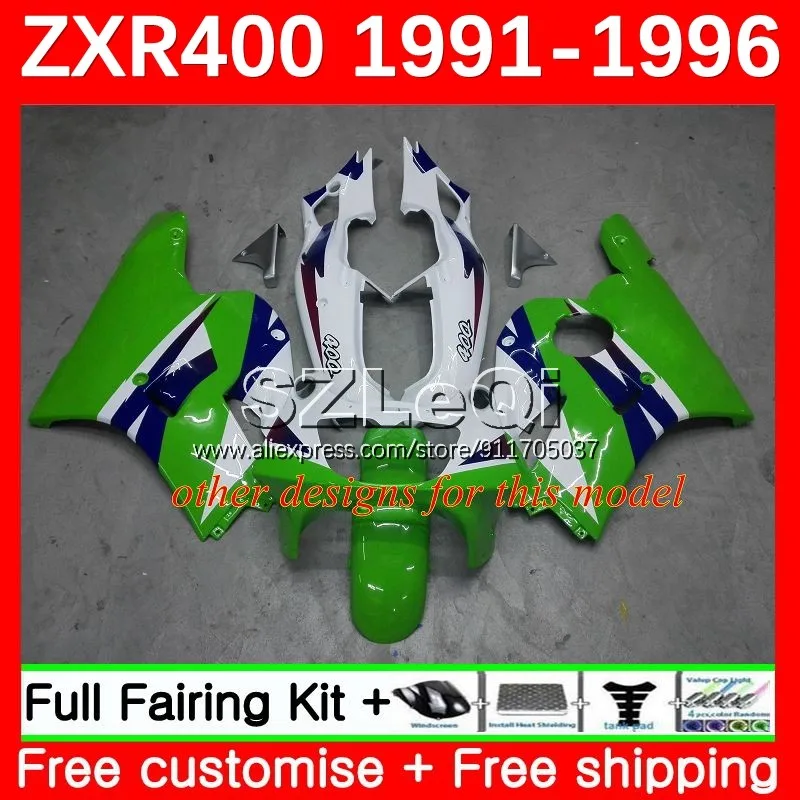 ZXR400 For KAWASAKI NINJA ZXR-400 ZX-4R ZXR 400 91 92 93 94 95 96 97No.70 ZX4R Silvery red 1991 1992 1993 1994 1995 1996 Fairing