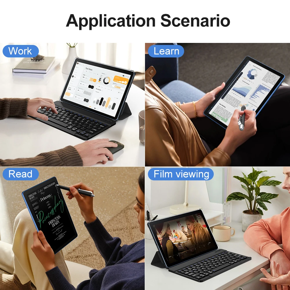 Tablet Android 13 da 10 pollici, 7 GB (espansione di memoria 3 g+4 g) RAM+64 GB ROM, doppia fotocamera da 2 MP+8 MP, supporta WiFi, Bluetooth, Wi dotato