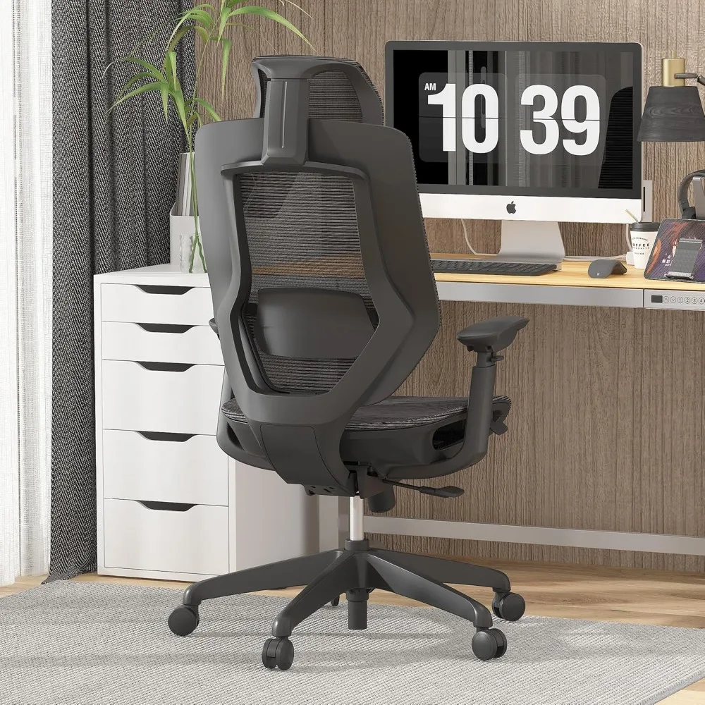 

Upgraded OC6 500LBS Big and Tall Office Chair Heavy Duty,4D Armrest Mesh Ergonomic Home Office Chair with High Back