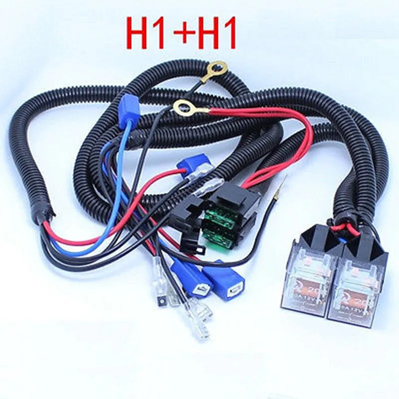 

1 set - H1+H1 Car increase brightness relay Extreme Headlight booster