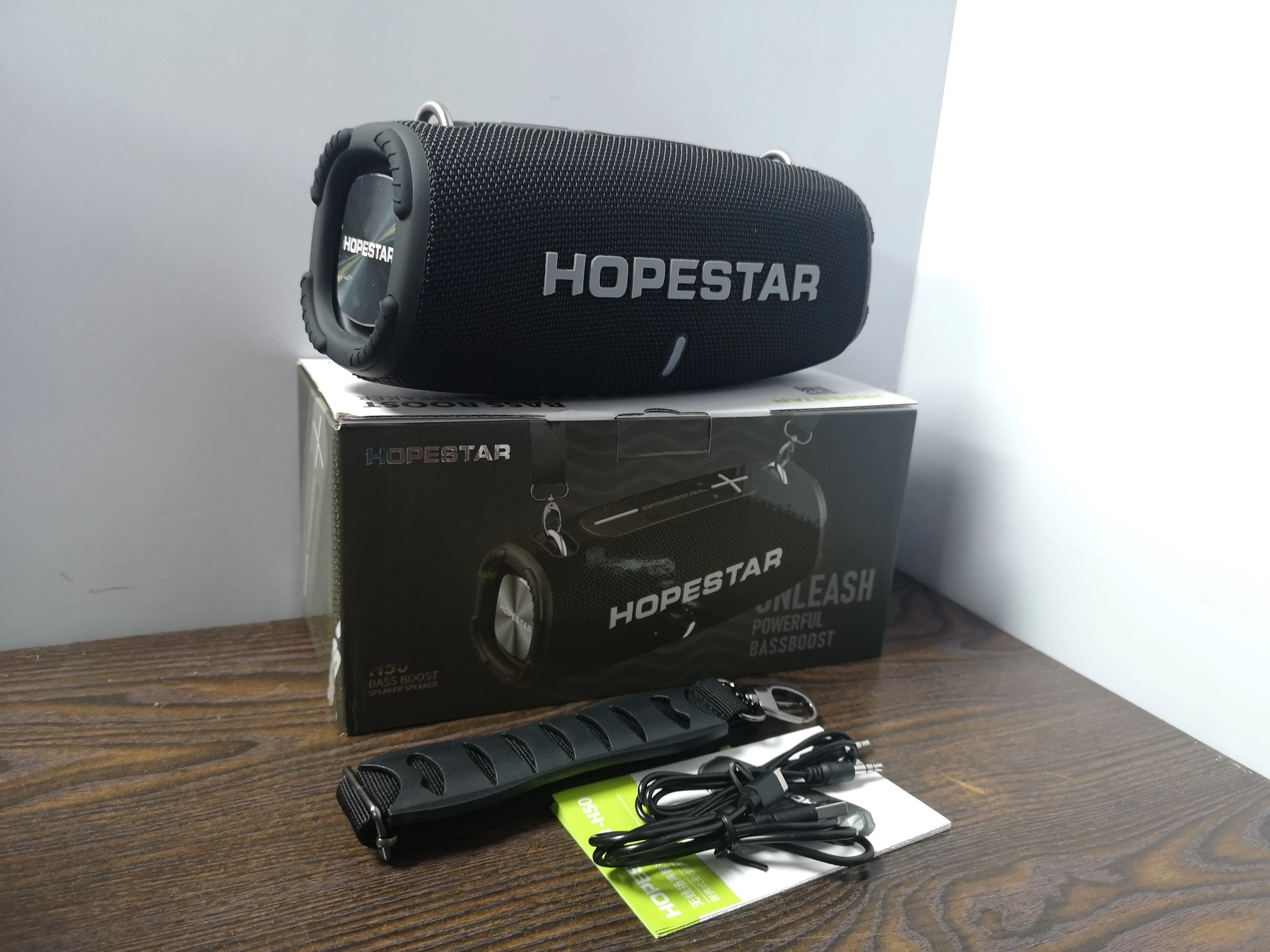 HOPESTAR H50 20 واط مكبرات صوت Boombox عالية الطاقة محمولة بلوتوث مضخم صوت فائق مشغل Mp3 عمود قوي صندوق الصوت مركز الصوت