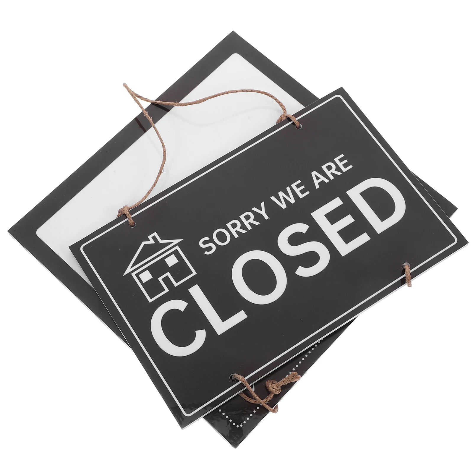 

Business Hours Sign Blackboard Open Closed Retro Shop Supplies Wear Resistant Vibrant Colors Hanging Display Annunciator Door