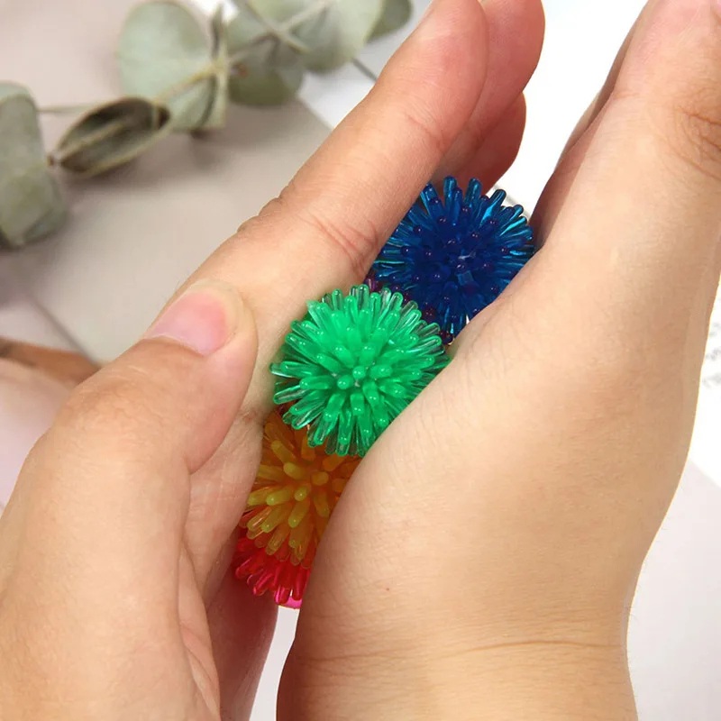 Spiky Hedge Balls Multicolor Small Porcupine Balls Mini Stress Balls Sensory Squeeze Toys Juguetes Cumpleaños Invitados Niños