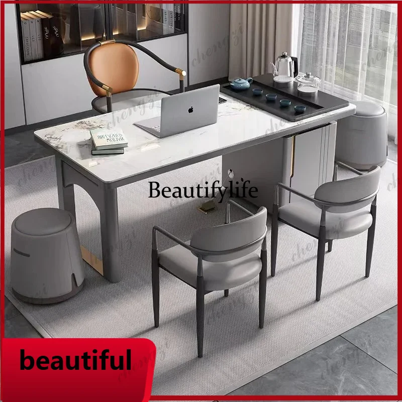 BBB Designer Manager Executive Desk Drawers Storage Portable Computer Office Desk Conference Work Luxury
