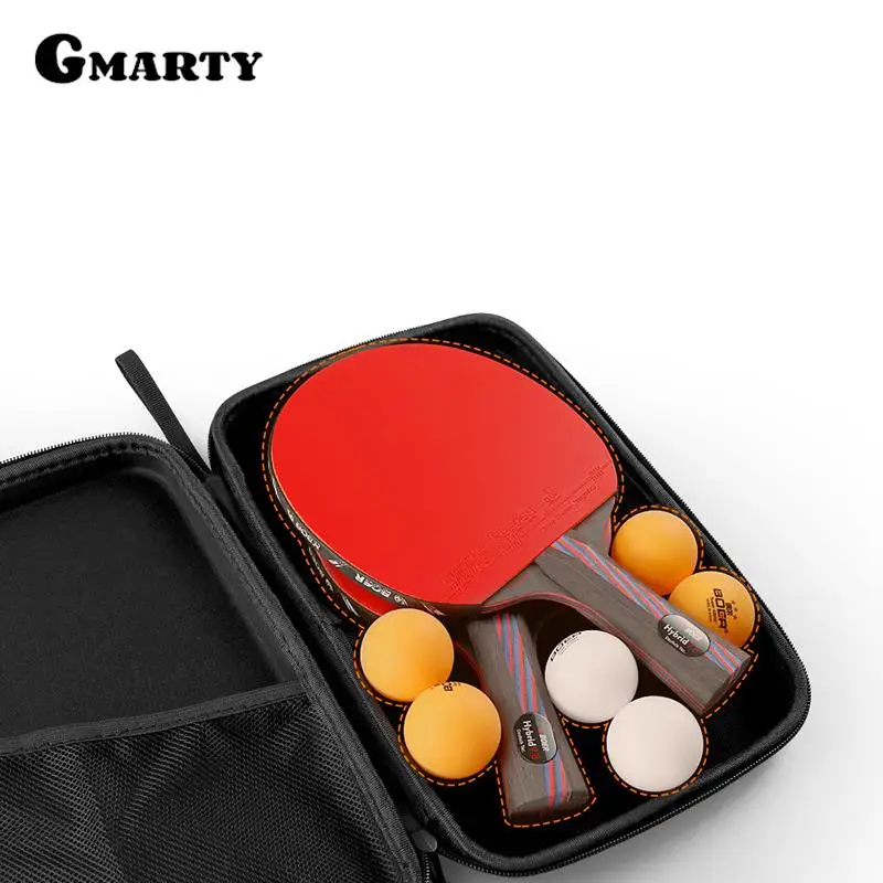 1pc Table Tennis Bat Cover Paddle EVA Bag Ping Pong Cases Zip Pocket Package 290x195x50mm Racket Bags Waterproof Covers