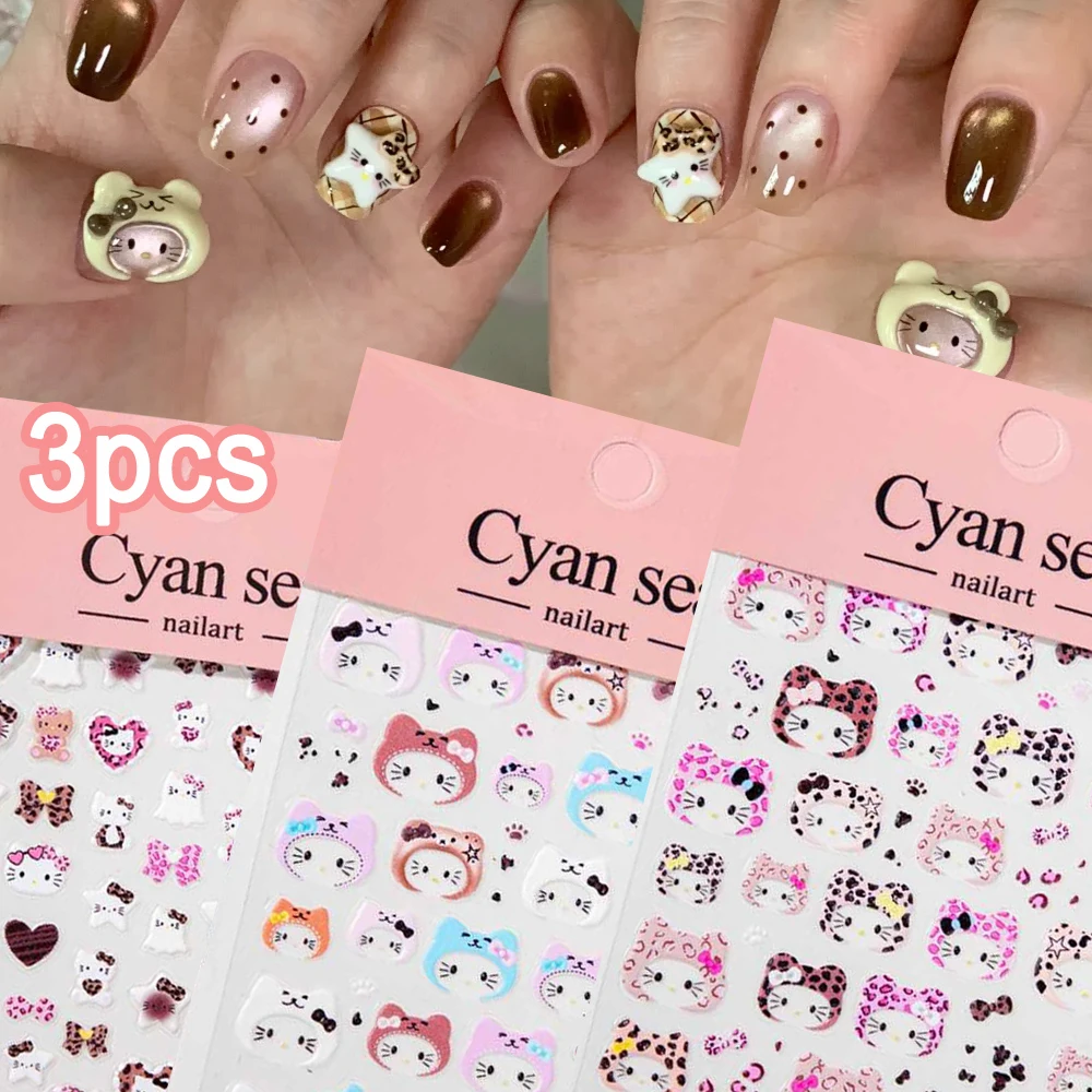 1/3Pcs 5D Leopard H… - image