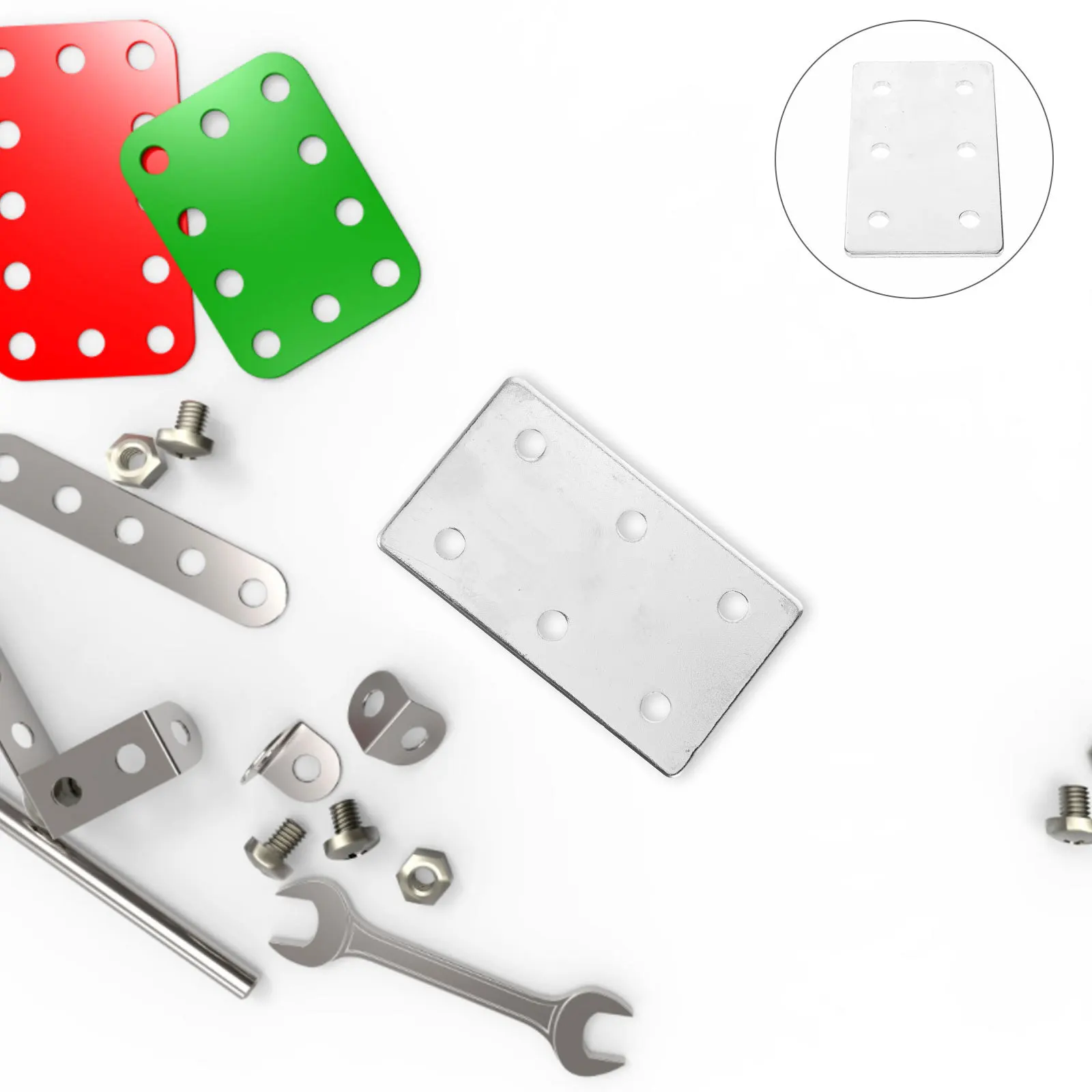 

Aluminum Profile Connector Flat Joining Plate For Extrusion Fasteners Metal Fixing Bracket Plates Rust Prevention