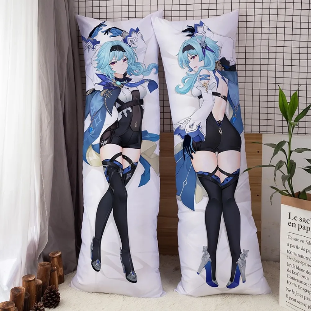 

Anime Game Genshin Impact Eula Cosplay Hugging Body Dakimakura Pillowcase Otaku Costume Kawaii Loli Girl Printed Bed Pillow