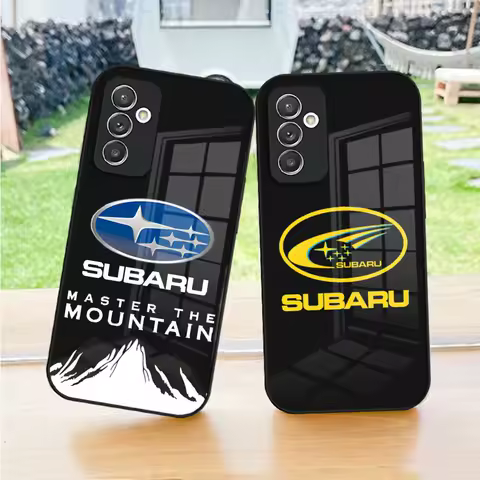 JDM S-Subaru WRX Sti Logo Phone Case For S23 Samsung S24 S25 Ultra S22 S20 Fe S21 Plus A54 A34 A24 A53 A16 A14 Glass Cover