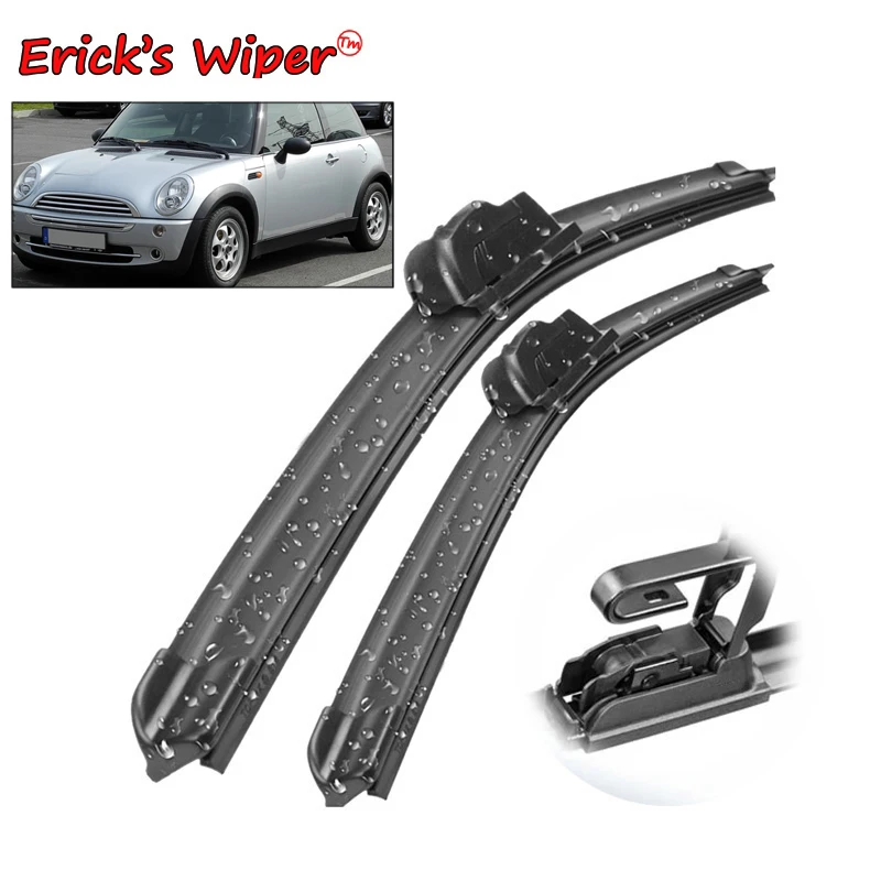 Erick's Wiper LHD Front Wiper Blades For Mini Cooper S One R50 R53 Clubman R55 Windshield Windscreen Window Brushes 19