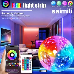5V LED Strip Lights USB RGB 5050 LED Light Strip Music Sync App Control Luces Led Flexible Lamp for Room Decor TV Backlight